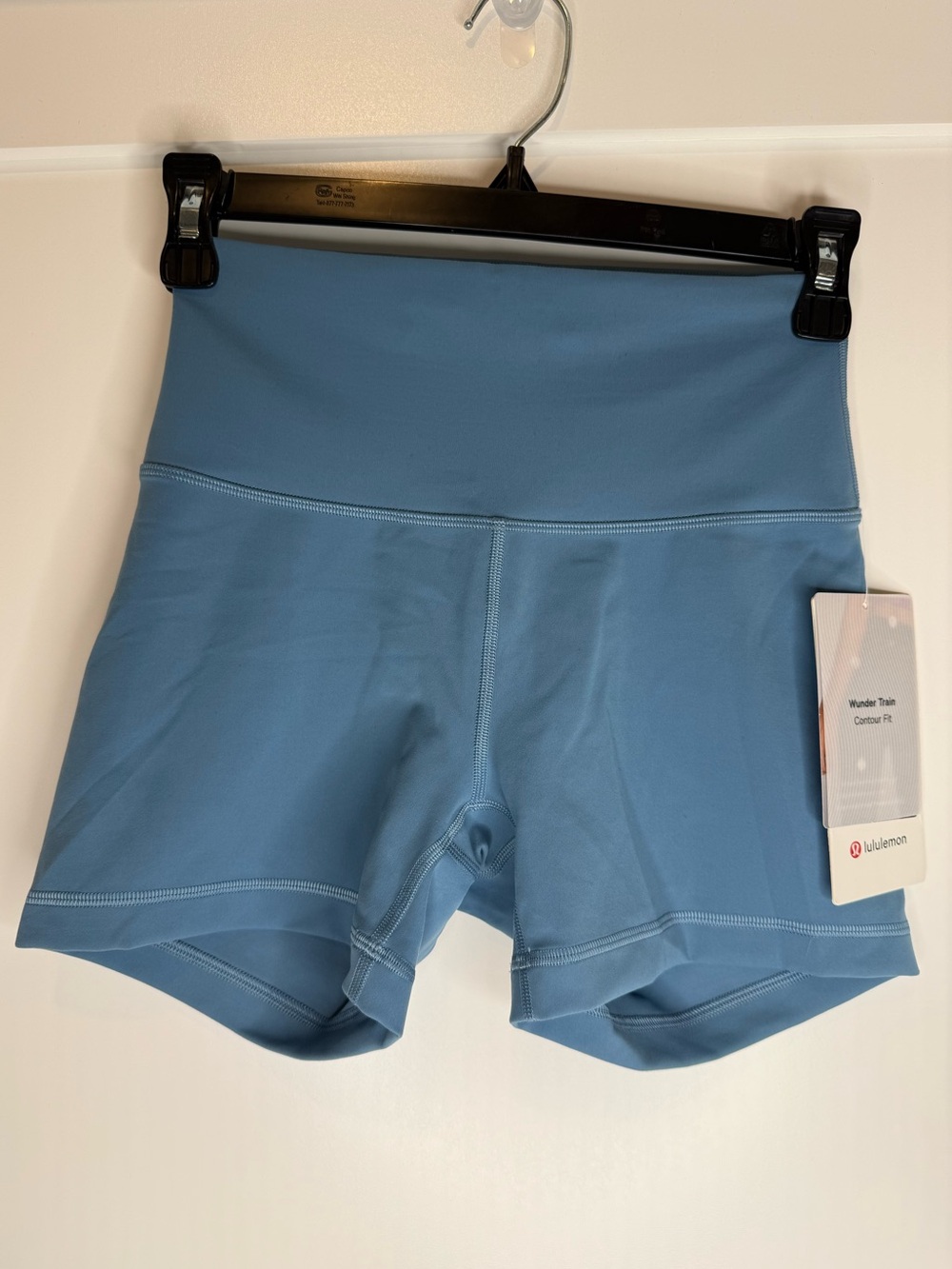 Lululemon Wunder Train HR Short 4” Contour Fit Blue Size 6 NWT